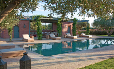 Villa Angela gardens, views, luxury in Marrakech, Morocco